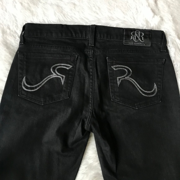 Rock & Republic Black/Dark Grey Jeans Size 27 - Picture 2 of 7